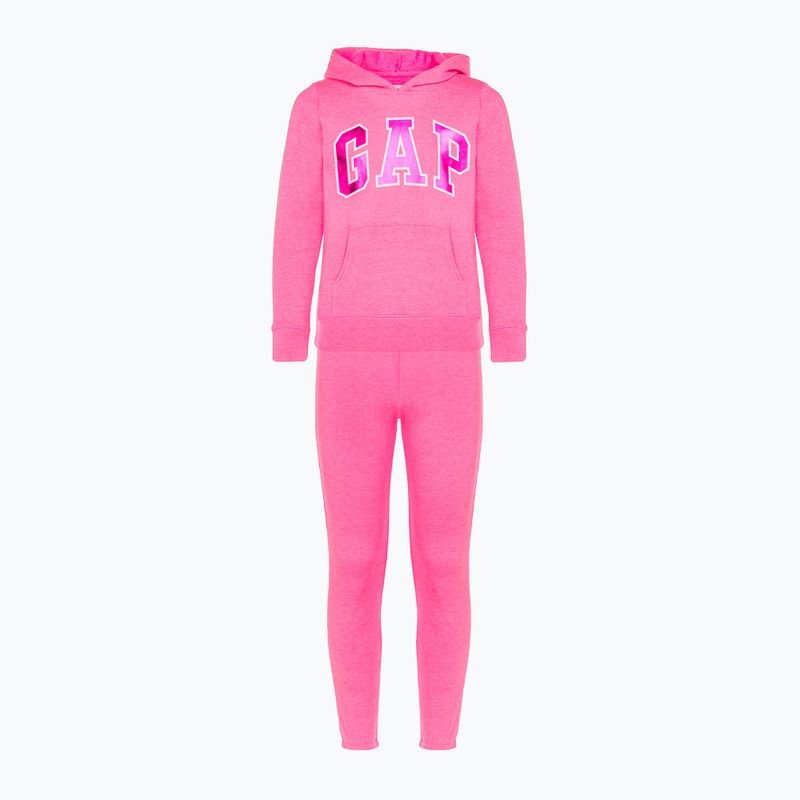 Dětská tepláková souprava GAP V-Logo standout pink