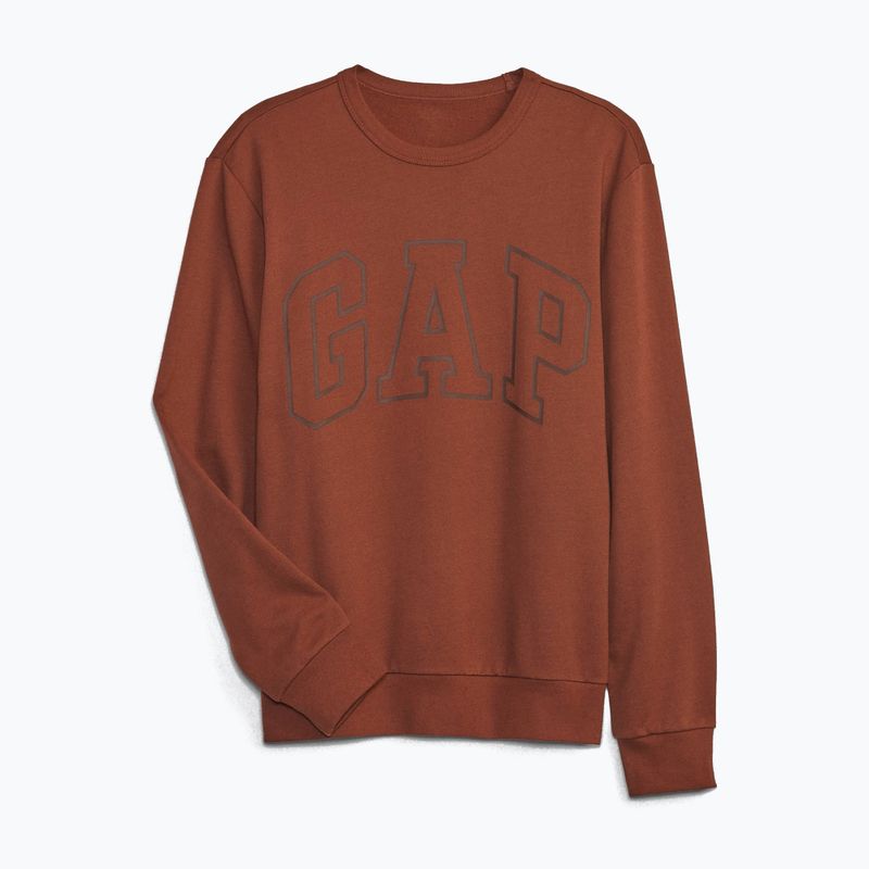 Pánská mikina GAP Logo Crewneck burnt russet 3