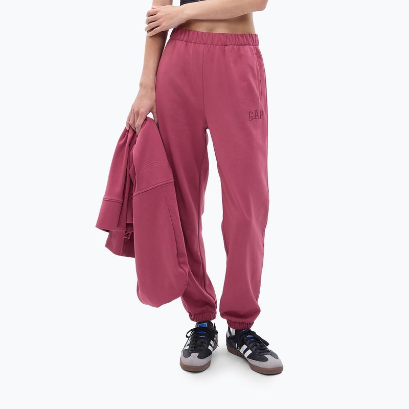 Dámské kalhoty GAP Frch Exclusive Easy HR Jogger dry rose