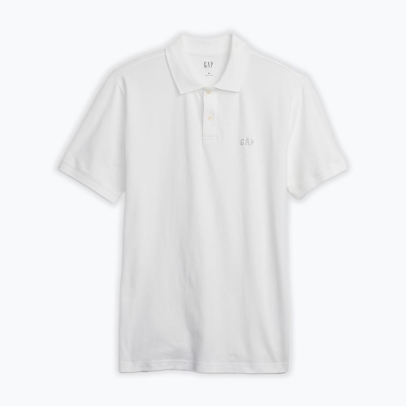 Pánské polo tričko GAP Logo Pique optic white