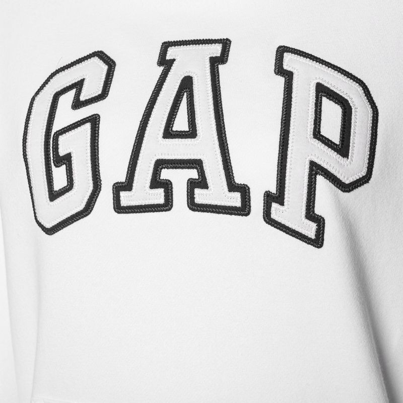Dámská mikina GAP V-Gap Heritage PO HD optic white 5