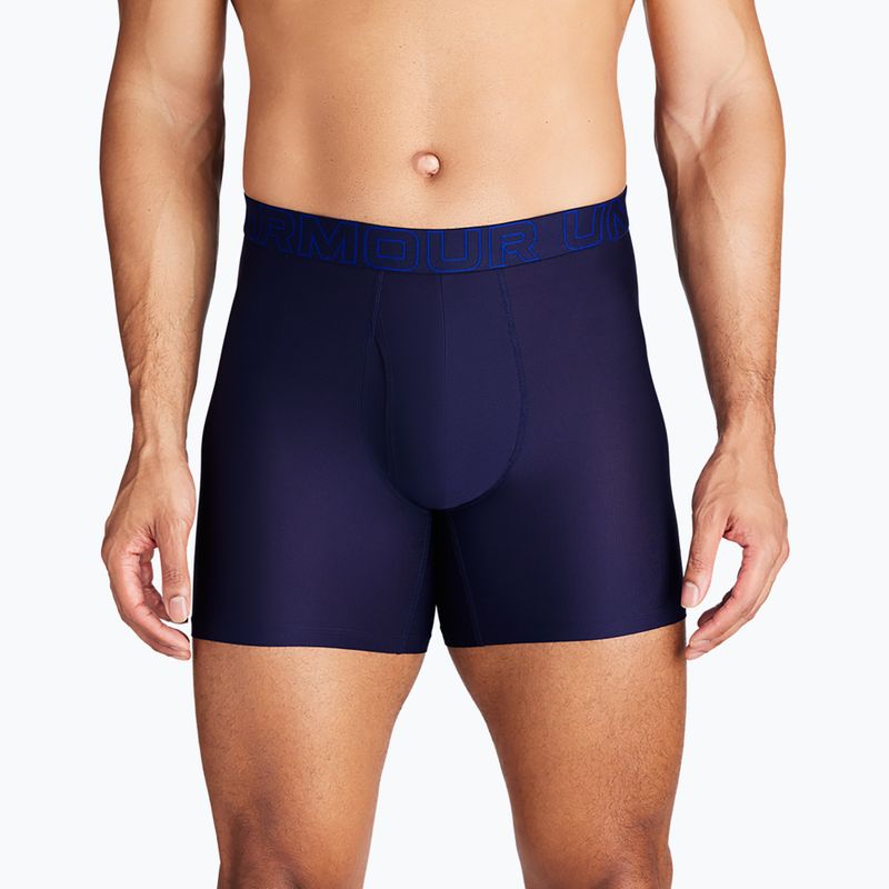 Pánské boxerky Under Armour Perf Tech Mesh 6in 3 páry midnight navy 6