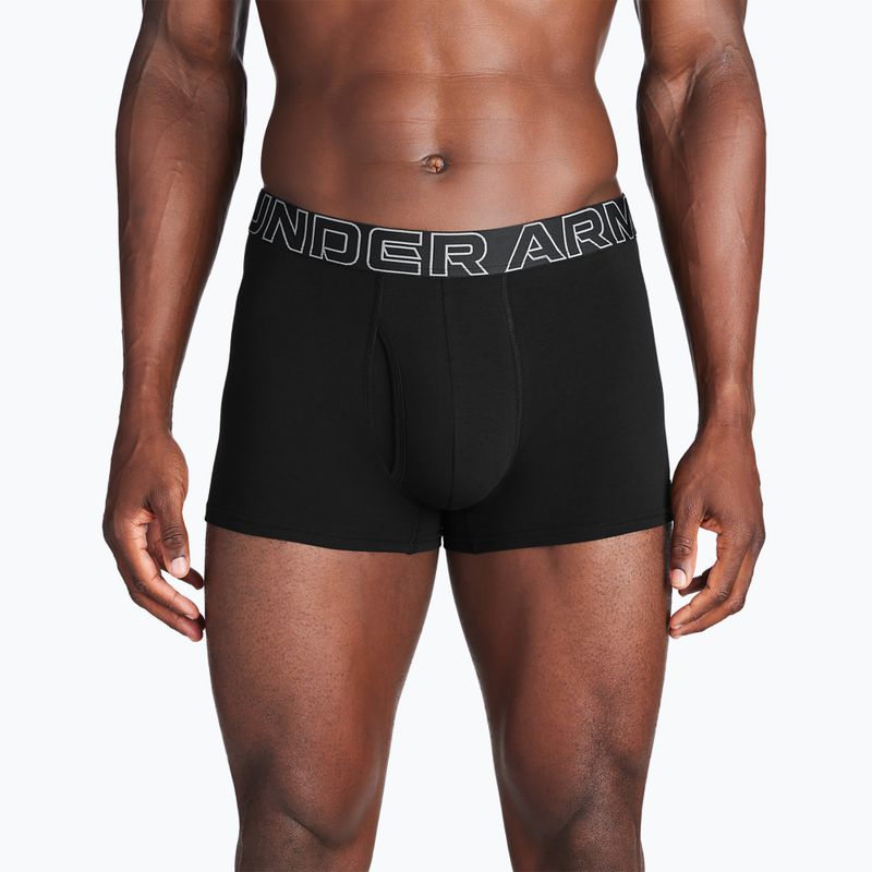 Pánské boxerky  Under Armour Perf Cotton 3 ks black 5