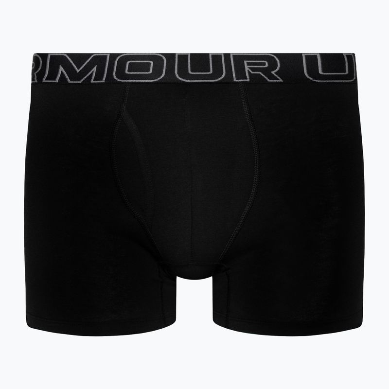 Pánské boxerky  Under Armour Perf Cotton 6  3 ks black 2