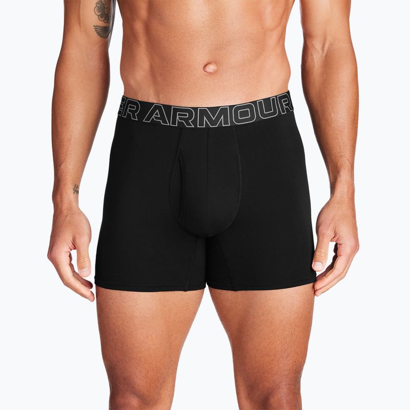 Pánské boxerky  Under Armour Perf Cotton 6  3 ks black 5