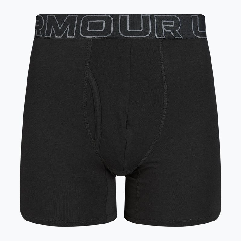 Pánské boxerky  Under Armour Perf Cotton 6  3 ks carbon black/galaxy black 8