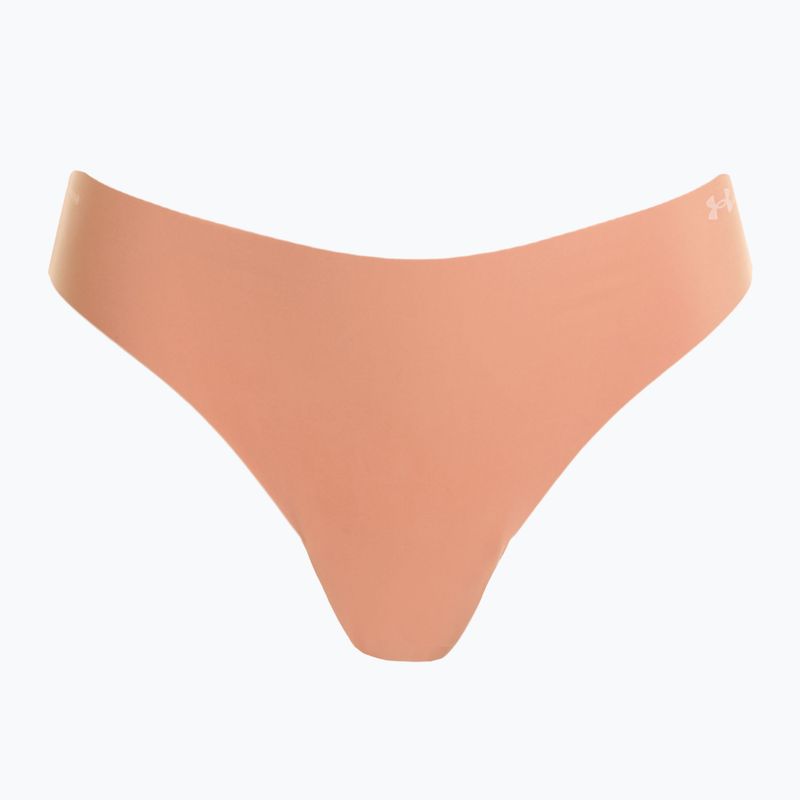 Dámská tanga Under Armour Pure Stretch Ns 3 páry canyon pink/black 3