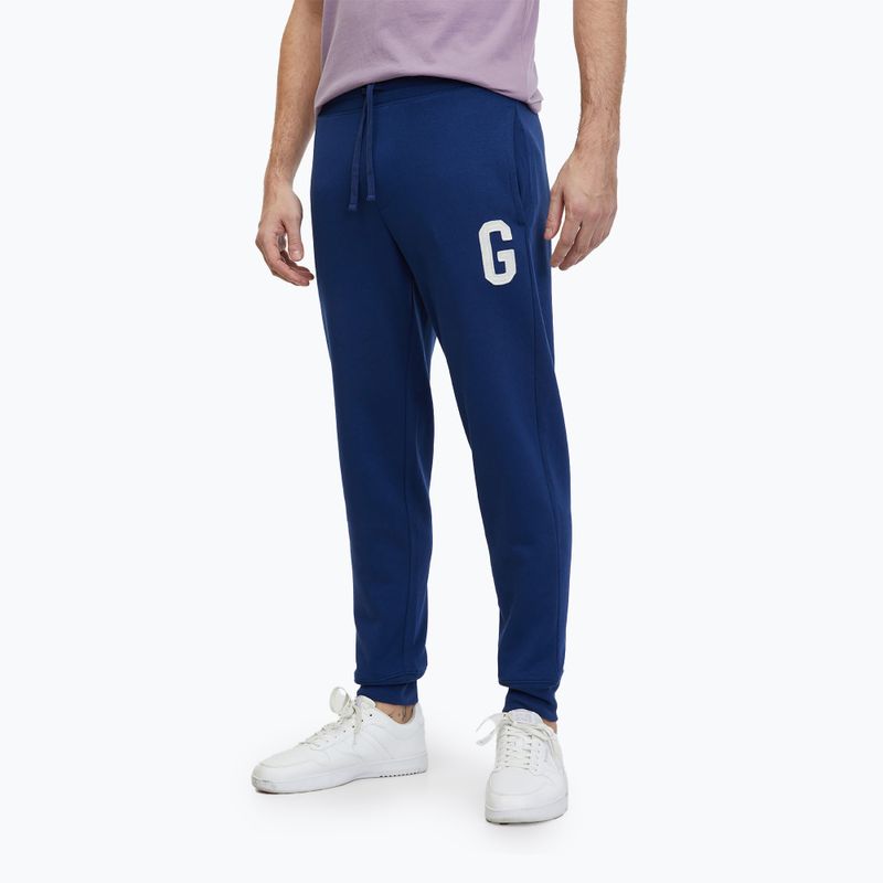 Pánské kalhoty GAP 1969 Logo Jogger pangae blue