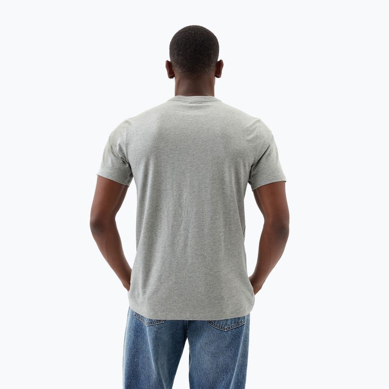 Pánské tričko GAP Soft Basic Logo heather grey 3