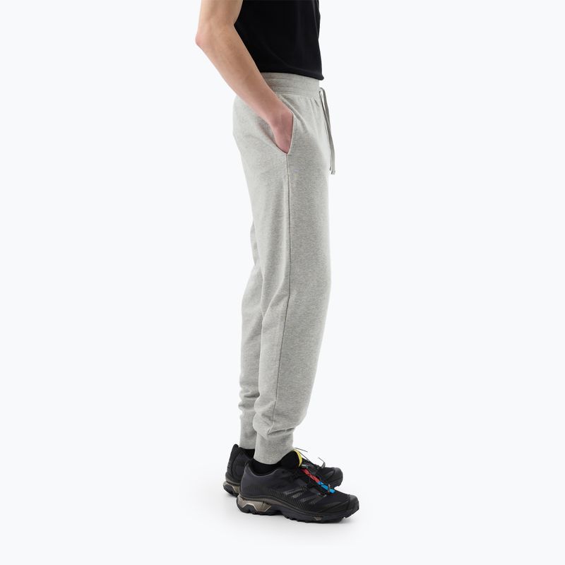 Pánské kalhoty GAP Heritage French Terry Loggo Jogger light heather grey 4