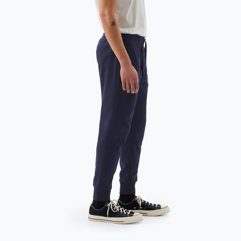 Pánské kalhoty GAP Heritage French Terry Loggo Jogger blue navy 3