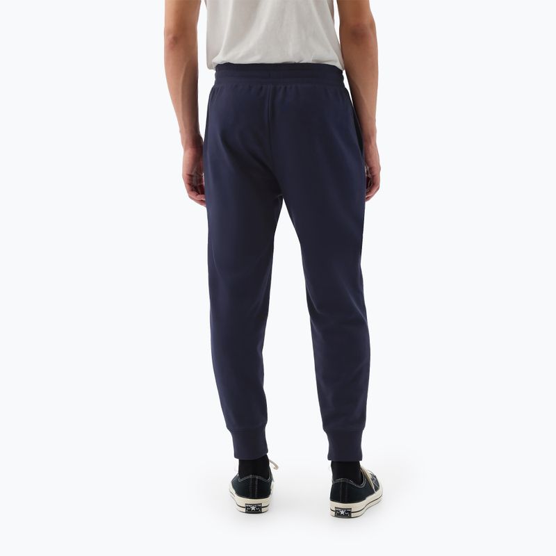 Pánské kalhoty GAP Heritage French Terry Loggo Jogger blue navy 4