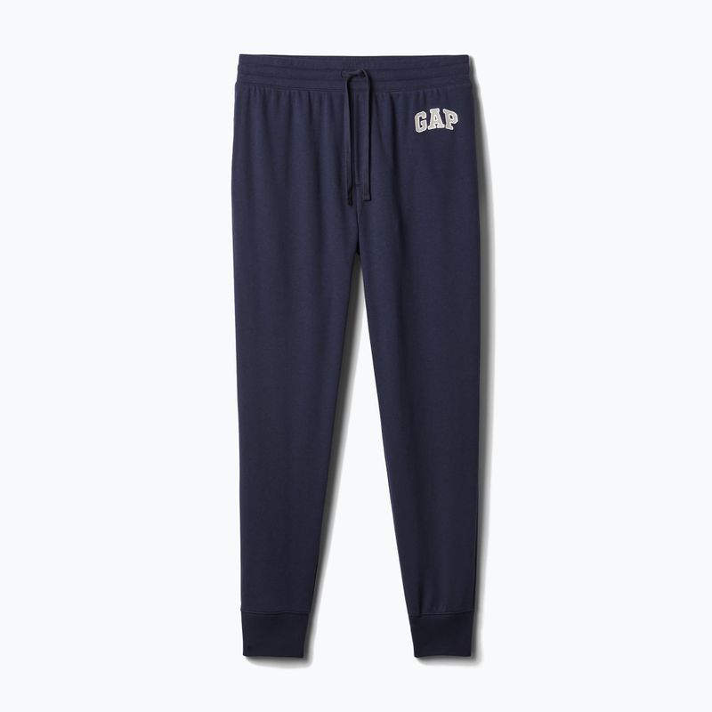 Pánské kalhoty GAP Heritage French Terry Loggo Jogger blue navy 5