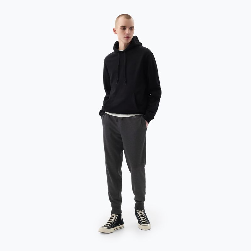 Pánské kalhoty GAP Heritage French Terry Loggo Jogger charcoal heather grey 2