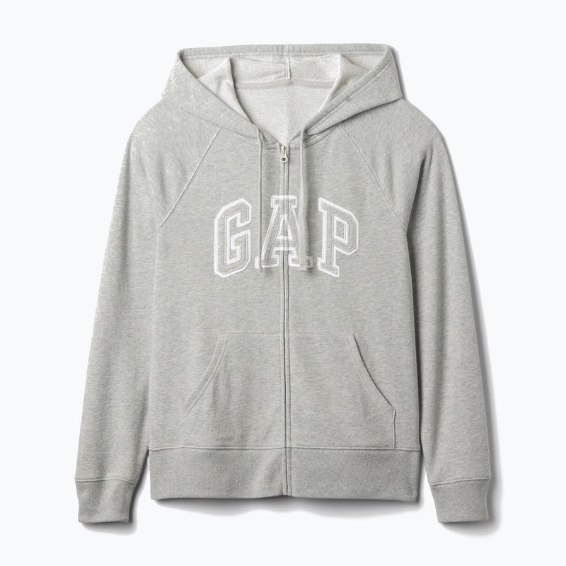 Dámská mikina GAP French Fullzip Logo Hoodie light heather grey 3