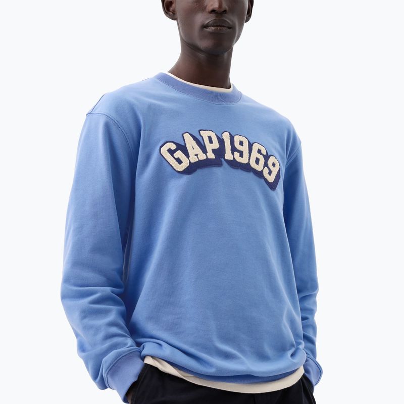 Pánská mikina GAP Logo 1969 Crewneck cabana blue 3