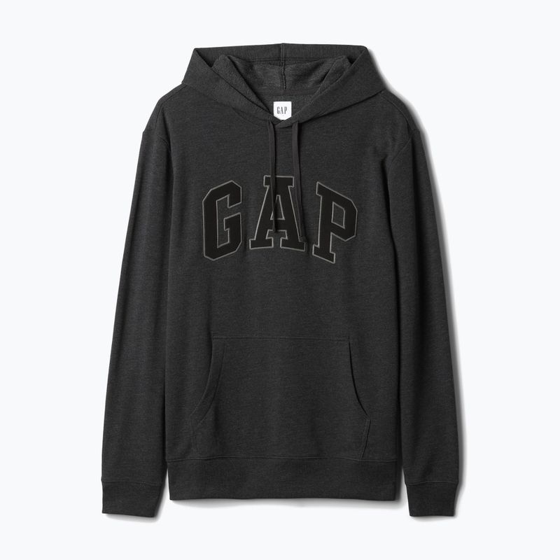 Pánská mikina GAP Heritage French Terry Logo charcoal heather 5