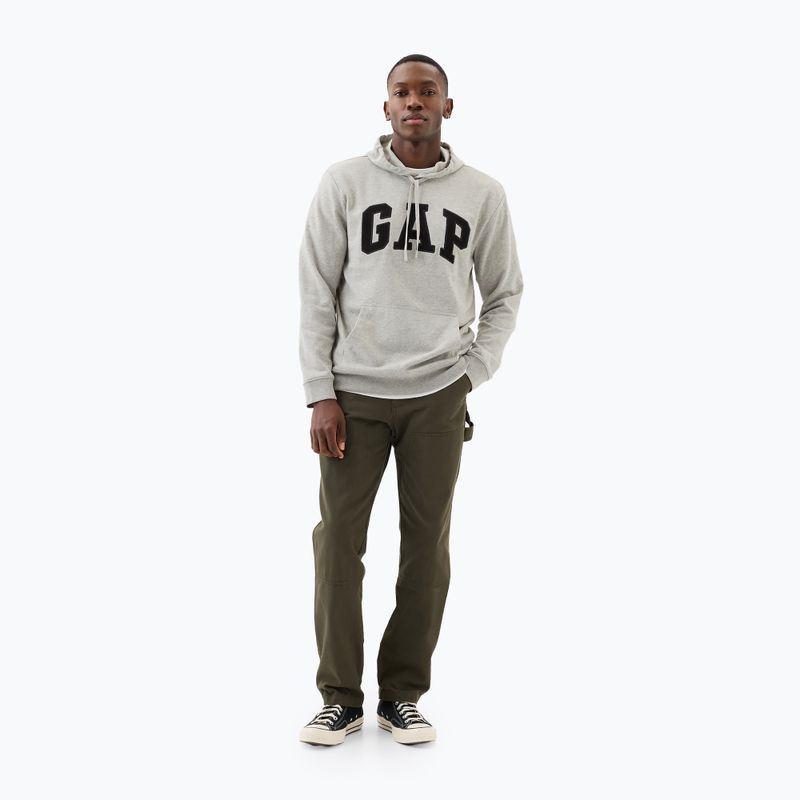 Pánská mikina GAP Heritage French Terry Logo light heather grey 2
