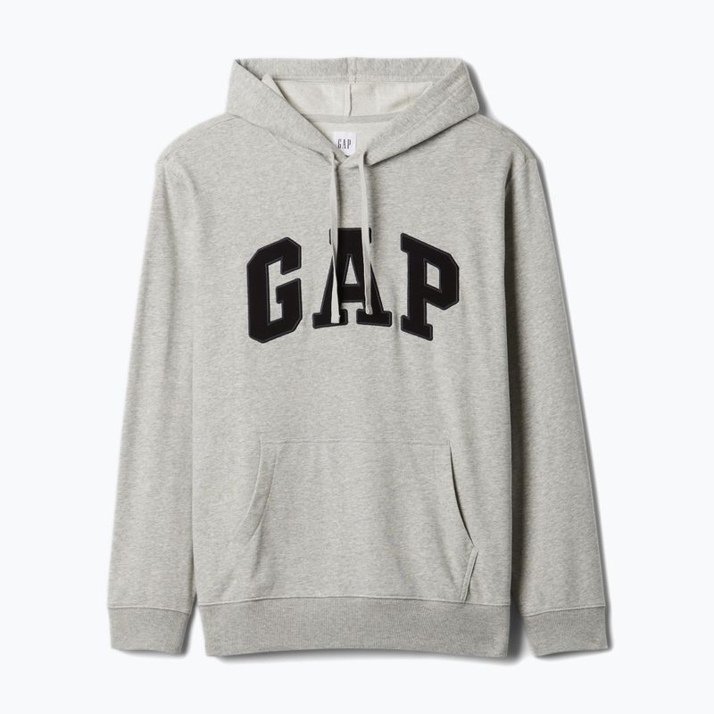 Pánská mikina GAP Heritage French Terry Logo light heather grey 5