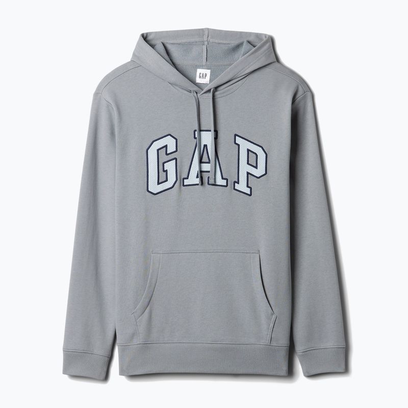Pánská mikina GAP Heritage Crewneck Logo storm cloud 5