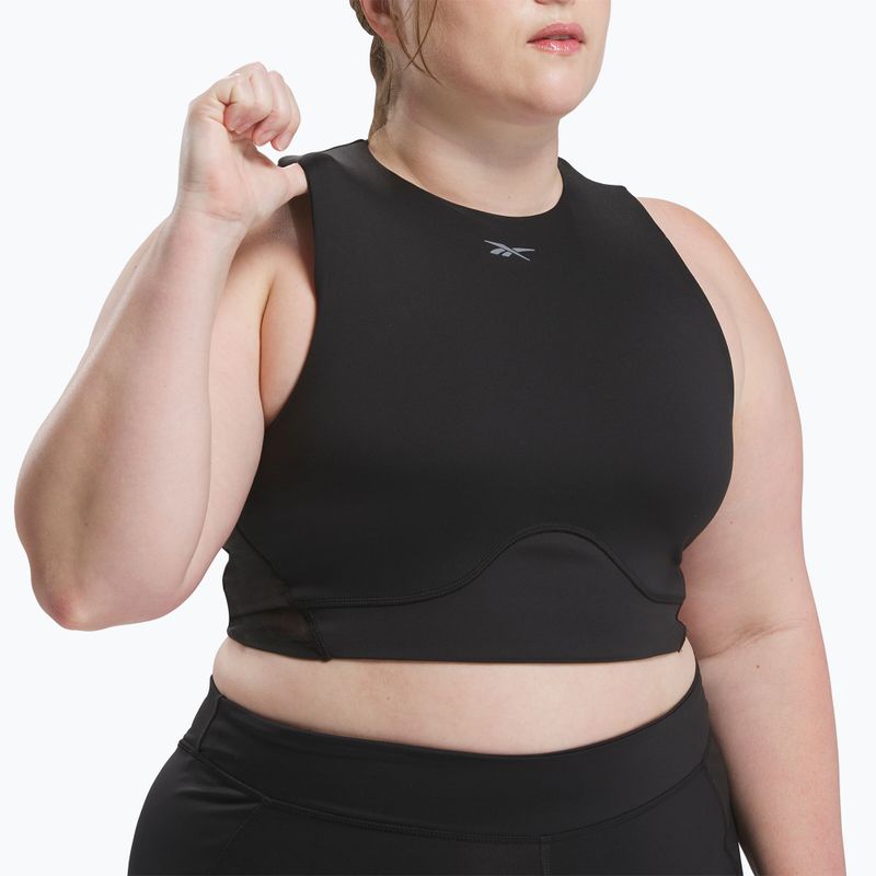 Dámské fitness tílko Reebok Lux Contour Crop In black 4