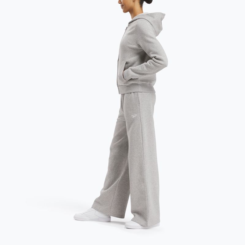 Dámské tepláky Reebok Identity Small Logo Fleece WIde Leg medium grey heather 2