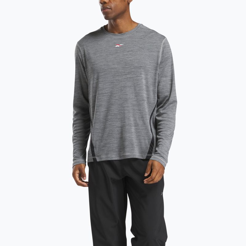 Pánské tričko longsleeve Reebok Id Train Energy Tech Tee grey 1