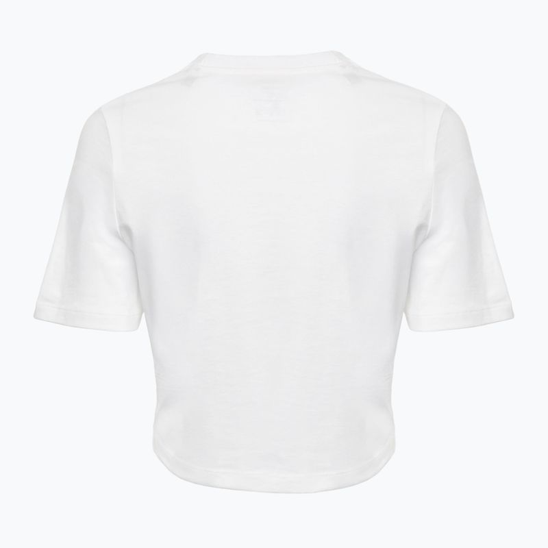 Dámské tričko Reebok Identity Big Logo Crop Tee white/coral/blue 2