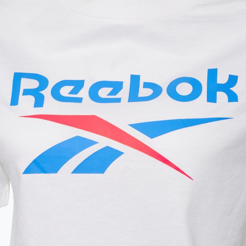 Dámské tričko Reebok Identity Big Logo Crop Tee white/coral/blue 3
