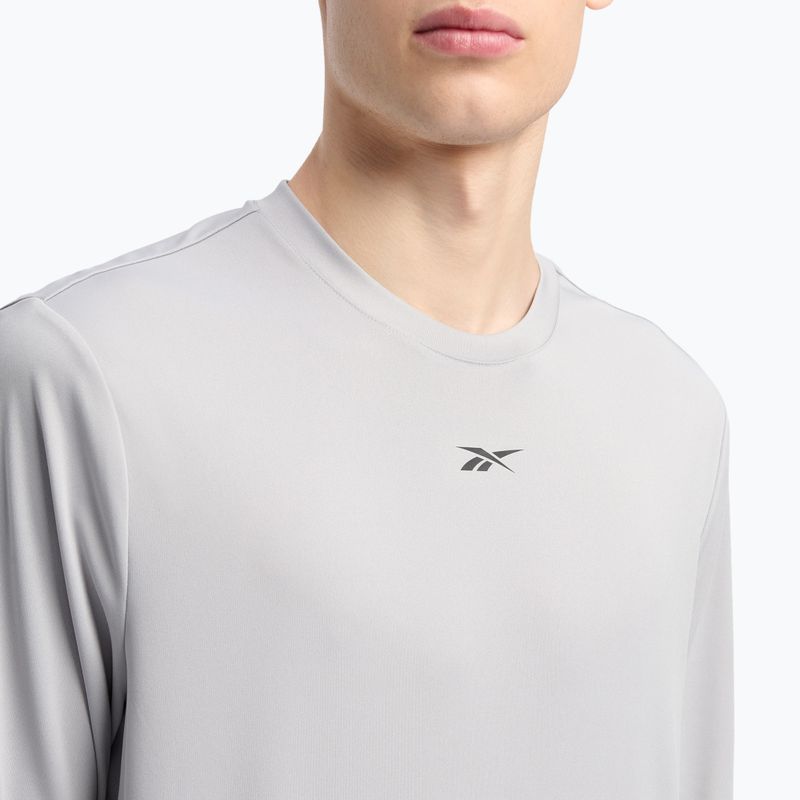 Pánské tričko longsleeve Reebok Id Train Tech Tee leisure grey 4