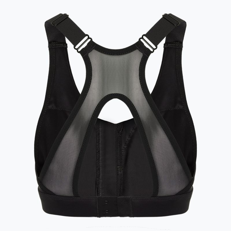 Fitness podprsenka Reebok Lux Front-Zip High Impact black 2