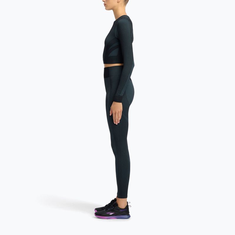 Dámské fitness tričko longsleeve Reebok RBK Lab Seamless Crop black 2