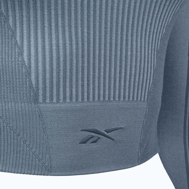 Dámské fitness tričko longsleeve Reebok RBK Lab Seamless Crop upgrade blue 3