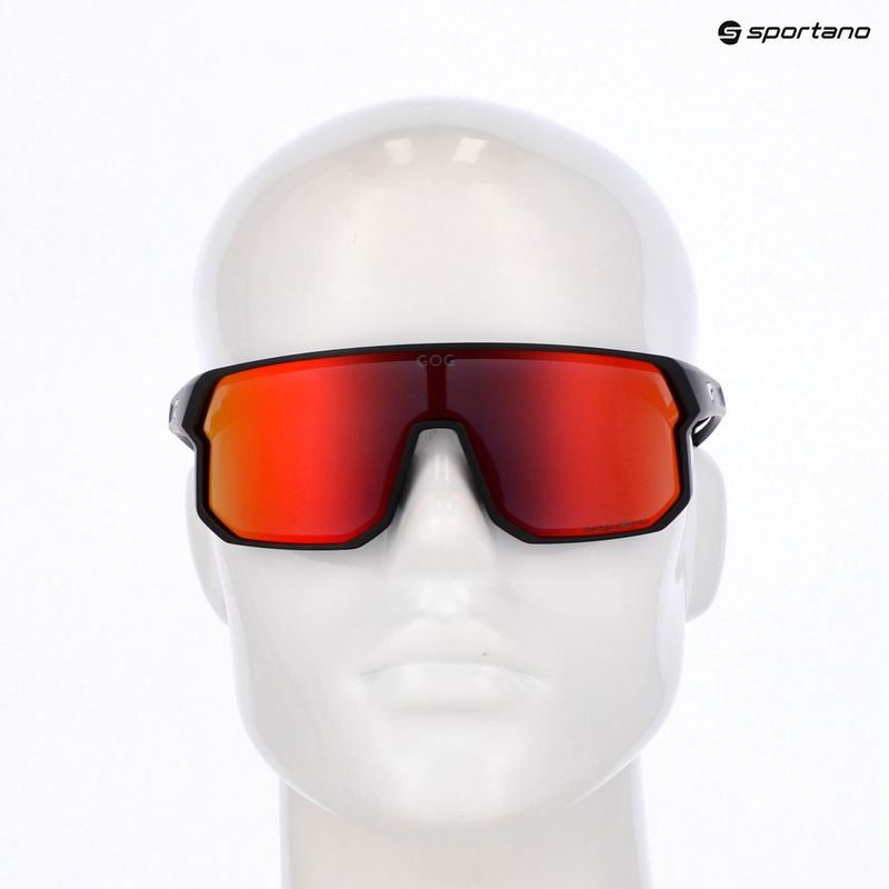 Sluneční brýle GOG Vidar matt black/reflex black/red 6