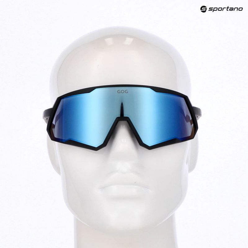 Sluneční brýle GOG Tove matt black/reflex white/blue 5