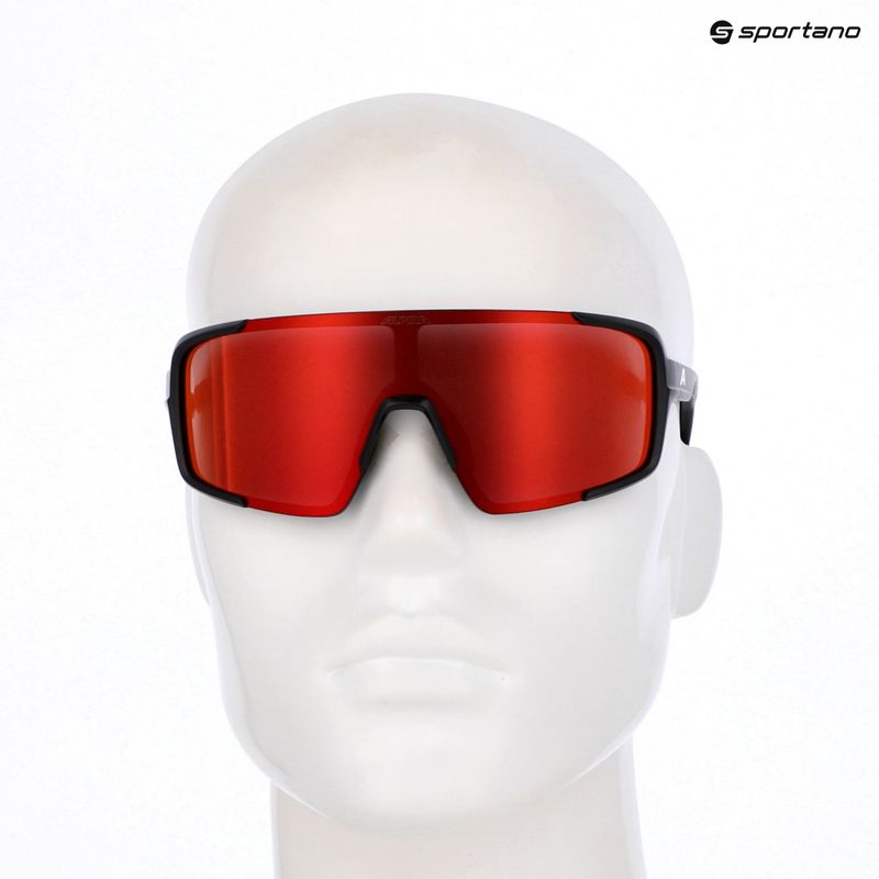 Sluneční brýle Alpina Lumin black matte/red mirror 7