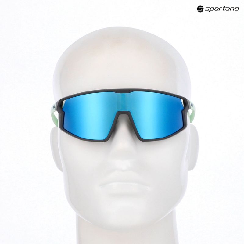 Dětské sluneční brýle UVEX Skyryse Jr grey/green matt/mirror blue 7