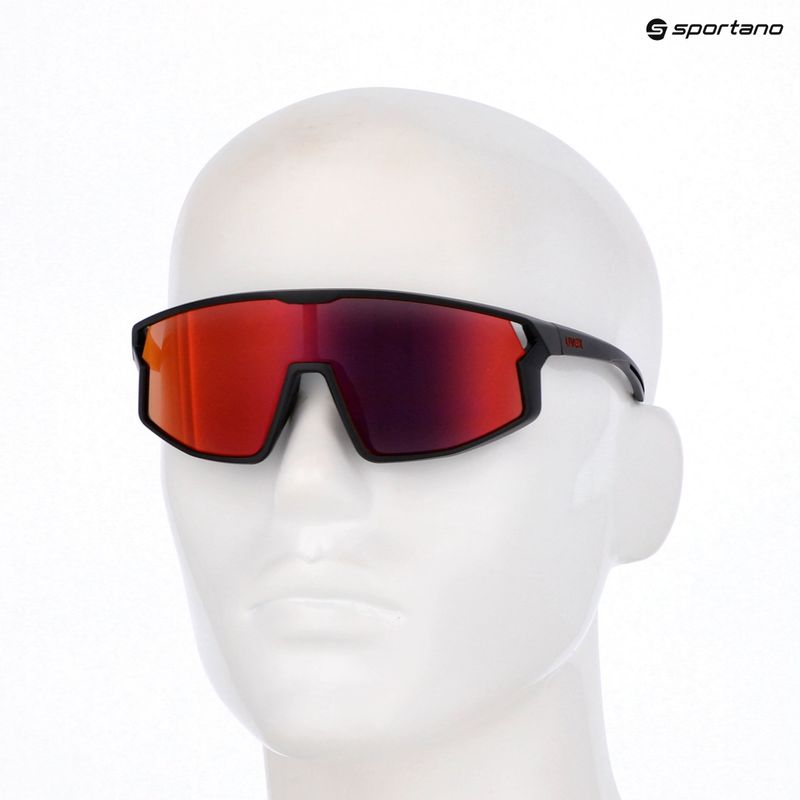 Dětské sluneční brýle UVEX Skyryse Jr black matt/mirror red 7