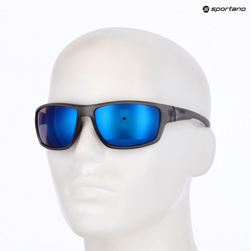Sluneční brýle UVEX Sportstyle 230 smoke matt/mirror blue 7