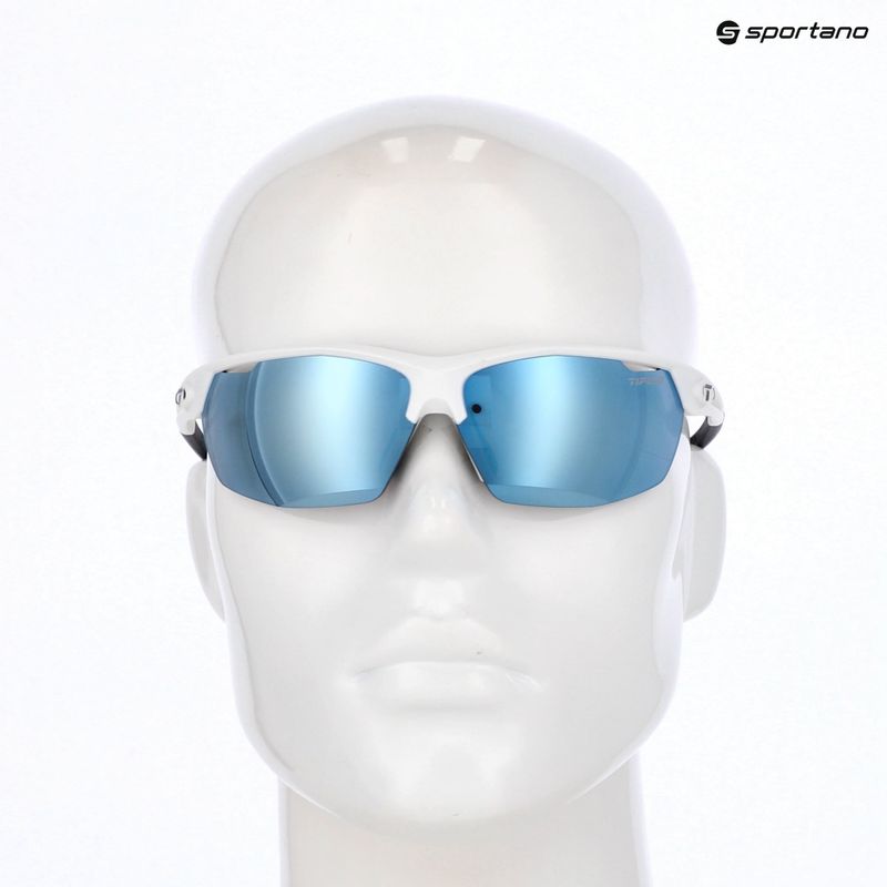 Sluneční brýle Tifosi Navar matte white/smoke bright blue mirror 9