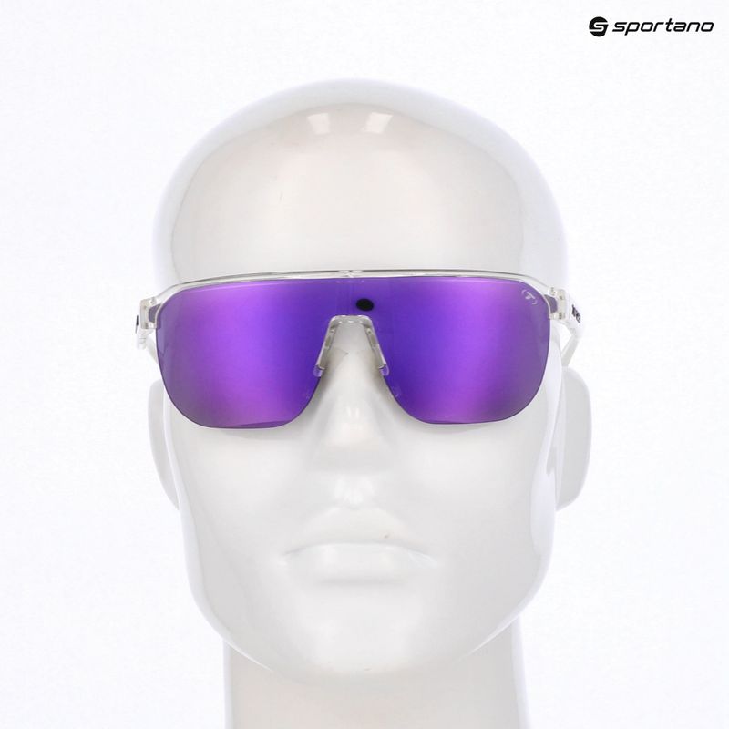 Sluneční brýle Tifosi Sanctum SL crystal clear/smoke purple mirror ar 4