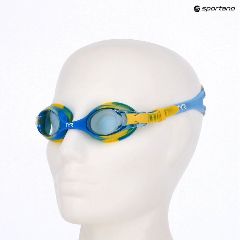 Dětské plavecké brýle TYR Swimple Tie Dye Non-Mirrored blue/green/yellow 3