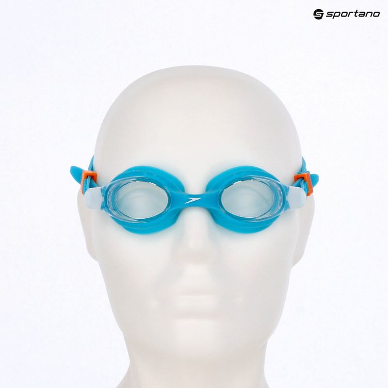 Dětské plavecké brýle Speedo Skoogles azure blue/fluro green/fluro orange/clear 3