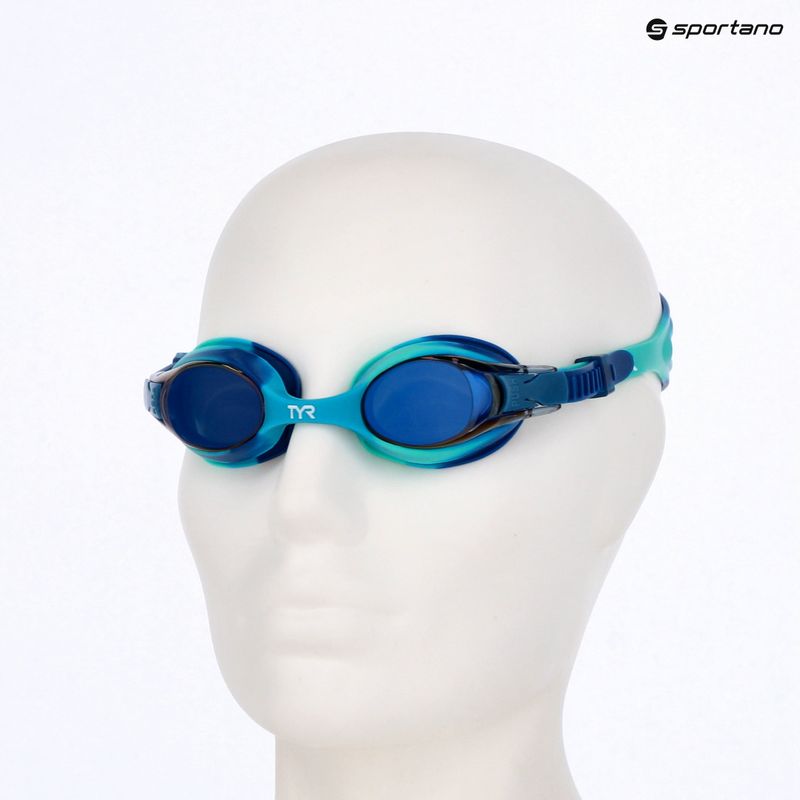 Dětské plavecké brýle TYR Swimple Tie Dye Mirrored blue/mint 3