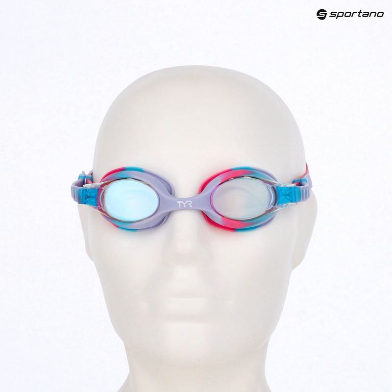 Dětské plavecké brýle TYR Swimple Tie Dye Mirrored pink/blue 3