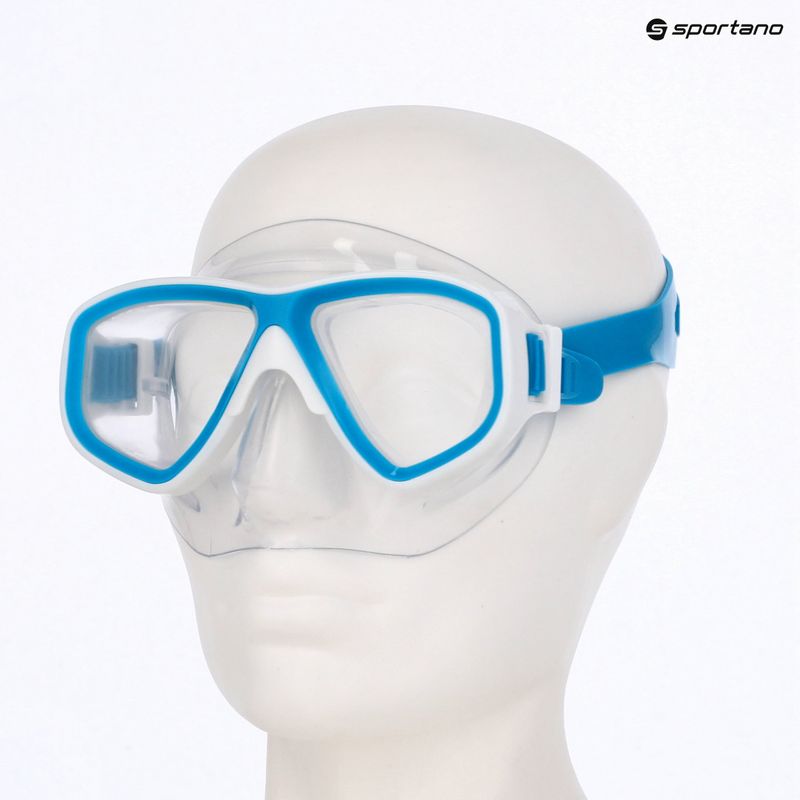 Potápěčská maska Mares Puffer aqua white/clear 3