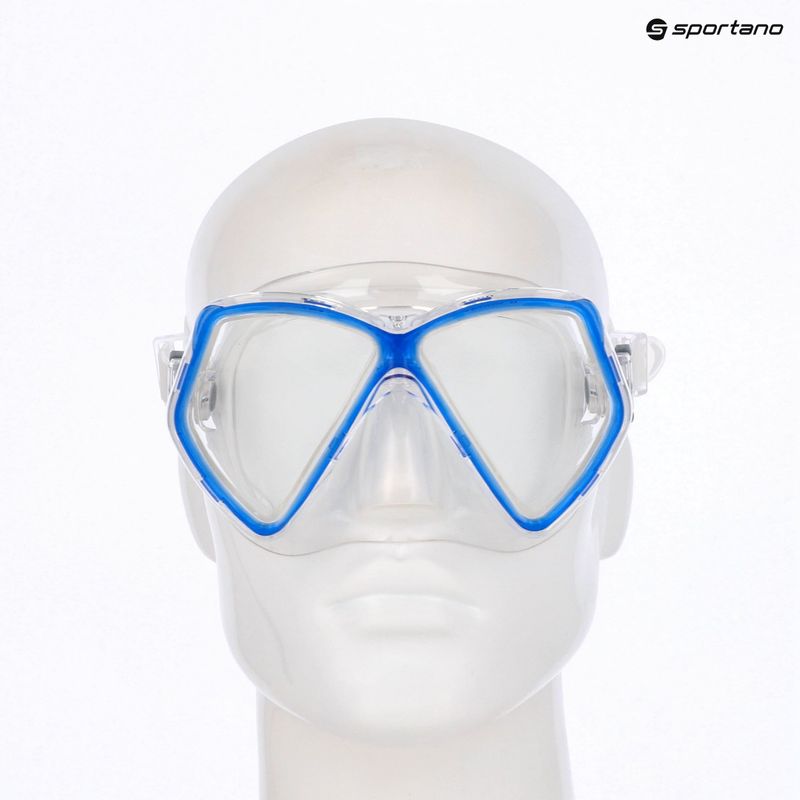 Dětská šnorchlovací maska Mares Zephir JR blue/clear 3