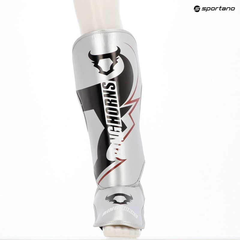Chrániče holení a chodidel Venum Ringhorns Charger Shin silver/black 7
