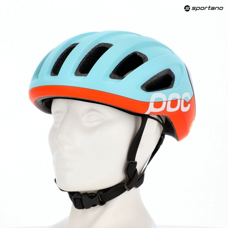 Cyklistická helma POC Amidal indicolite blue matt/carnelian orange matt 13