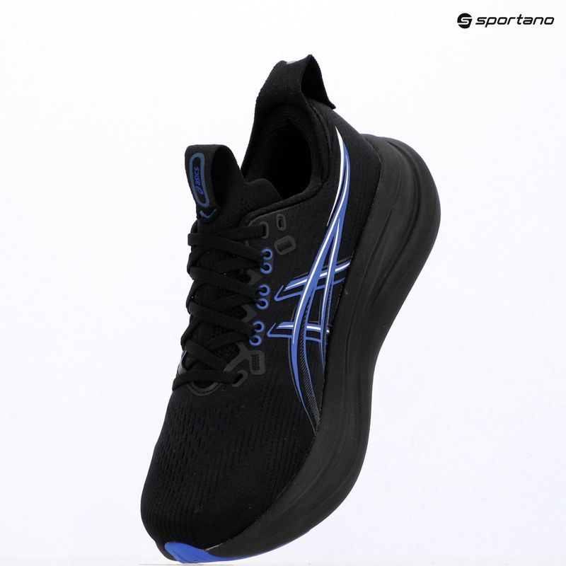 Pánské běžecké boty ASICS Gel-Nimbus 28 black/neon blue 16